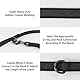 Wisedog 3m Schwarz doppelendige gummierte Hundeleine Leichtgewichtige Hands Free Leine für Hund rutschfeste Hands Free Hundeleine Fit für Spaziergänge Laufen Camping
