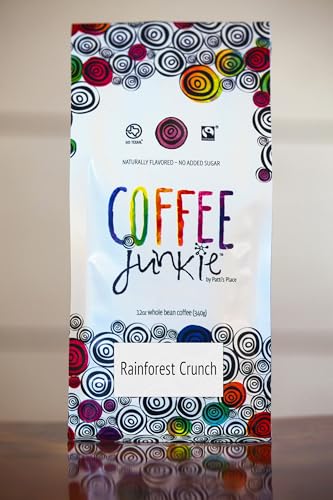 Coffee Junkie-Rainforest Crunch Café en Grano 12oz Descafeinado miniatura 1
