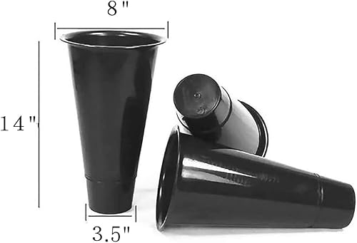 Miniatura 5 de Zhongma Soporte de exhibición de flores de metal de 4 niveles con 16 cubos de plástico para flores frescas carrito de jardín resistente soporte de