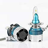 イーオートファン(e-auto fun) MI2 LEDヘッドライト H7 新車検対応 消費電力:50W 光束:12000LM 発光色:6500K一体型 360度光軸調整可能 Philips LUMLEDS社製チップ 2本セット シルバー 保証期間:1年間 NAO-MI2-H7