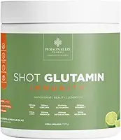 Shot Glutamin Immunity 30 Doses Sabor Limão com Glutamina Própolis Geleia Real Vitaminas e Minerais