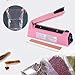 Impulse Bag Sealer 8 inch, Impulse Heat Sealer, Manual Impulse Bag Sealer Poly Bag Sealing Machine Heat Seal Closer for Plastic Bags PE PP Bags