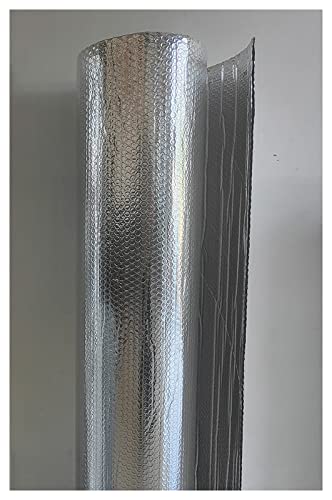 Feuille isolante à bulles pare-vapeur et barrière thermique adhésive haute densité