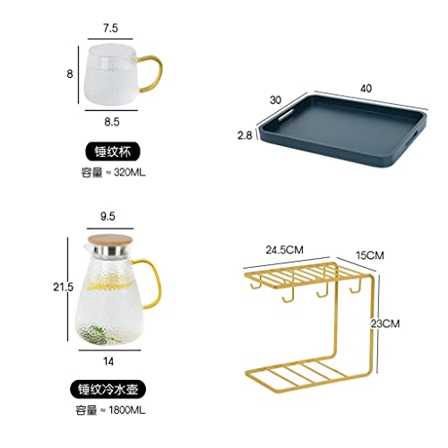 Set de Vasos de Vidrio con Asa y Diseño Martillo miniatura 6