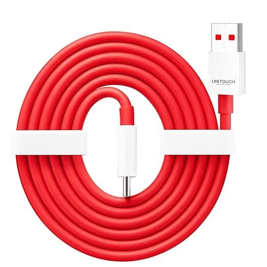 120W USB A to Type C Charger Cable 1mtr, 120W Fast Type A to C Charging Cord Compatible Redme, Realme Oneplus Oppo Vivo All Type of Smartphone(RED) (Vivo V Series)-image-45