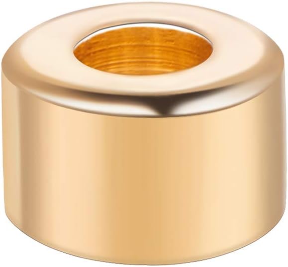 BENECREAT 30 PCS 18K Gold Plated Beads Metal Spacer Beads for DIY Jewelry Making and Other Craft Work - 6x4mm, Column Shape - Image 3