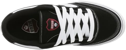 Osiris Men's Cleaver Sneaker,Black/White/Red,9 M | Image 6