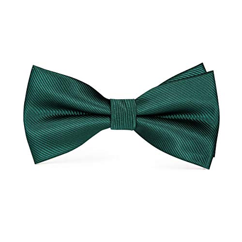 Image of Hi-Tie Bow Ties for Men Pre-Tied Pocket Square with Cufflinks Mens Bowtie Sets for Wedding Formal Party