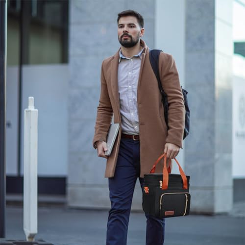 image for MIYCOO Lunch Bag & Lunch Box for Women Men Double Deck - Leakproof Ins