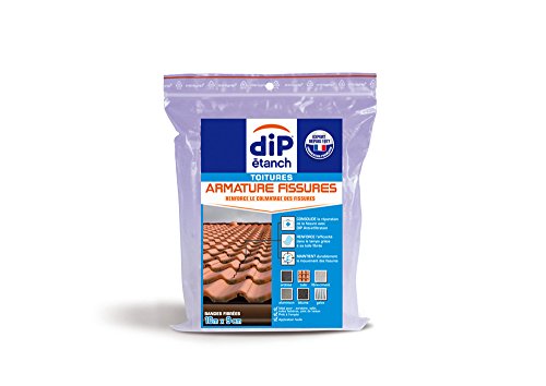 Armature Fissure, Dip étanch - Blanc, 10m x 9cm