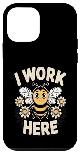 I Work Here Bee Workplace ���[���A ���p �X�}�z�P�[�X iPhone 12 mini �p