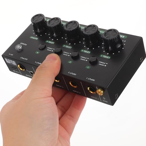 Mini table de mixage audio canaux stereo pour guitare et micro
