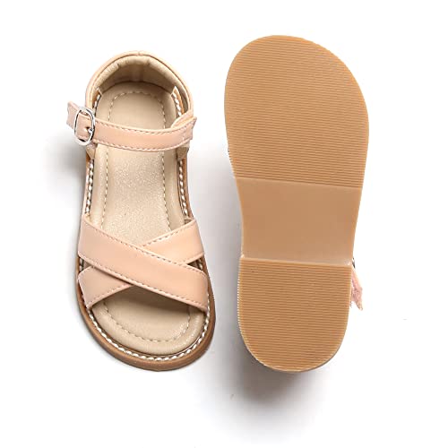 Kiderence Toddler Girls Sandals Little Girls Kids Summer Shoes Toddler Nude Sandals Size 12 #TOP6