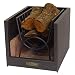 IMEX EL ZORRO 71485-Cajón Leñero con Ladrillo Refractario 33x45x32 cms, Negro