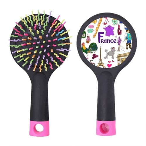Brosse à cheveux démêlant coussin salon coiffure imprimé animaux France