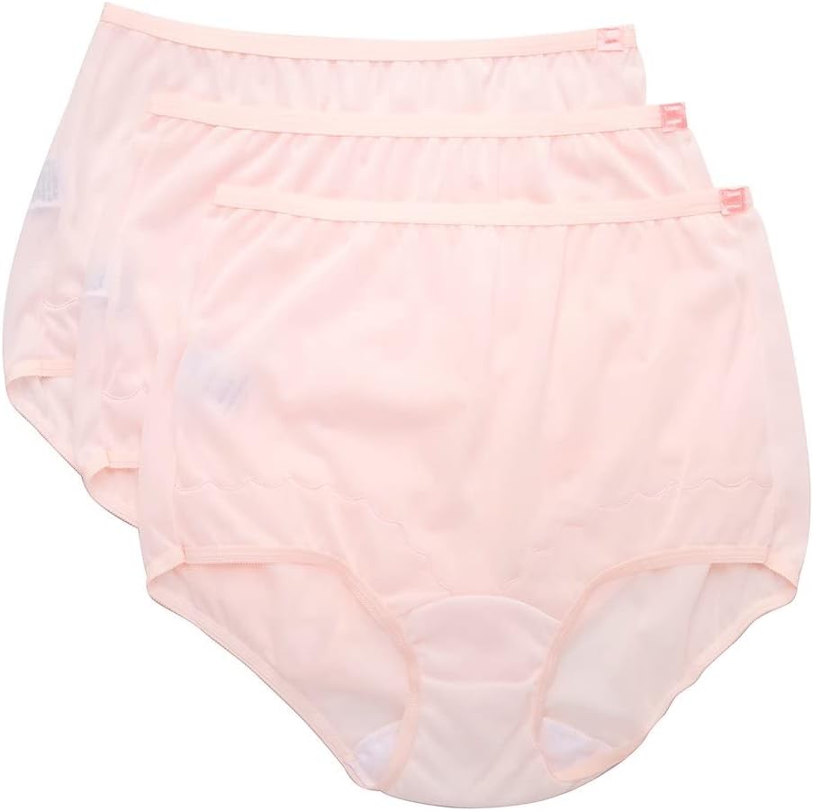 Dixie Belle 719 Scallop Trim High Waist Full Coverage Panty (3 Pack)