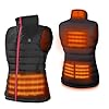 Dr. Prepare Women’s Heated Vest, Lightweight Heating Gilet for Women with 3 Heating Levels, 6 Heating Zones, Adjustable Size for Hiking Camping, Large (Battery Pack Not Included)