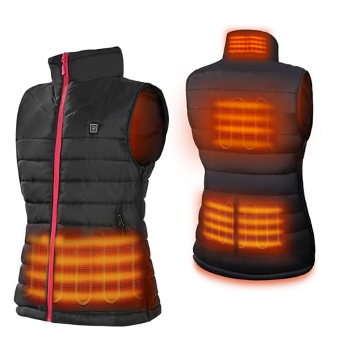 Dr. Prepare Women’s Heated Vest, Lightweight Heating Vest for Women with 3 Heating Levels, 6...