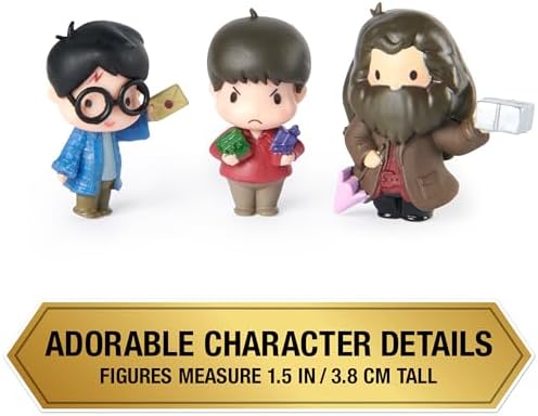 Wizarding World 6067402 Spin Master Micro Magical Moments Figure Set Potter, Display Box, Figures Approx. 3.8 cm Tall, Toy for Children from 6 Years, Fan Item, Plain, Harry, Hagrid & Dudley, 1