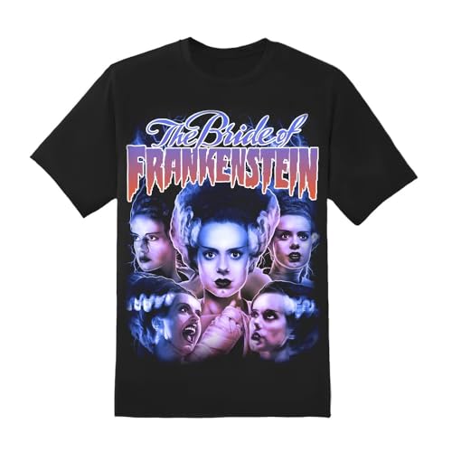 Rock Rebel Men's Bride of Frankenstein Collage T-Shirt Black