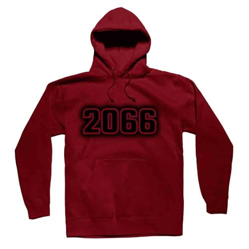 Hoodie unisexe bordeaux 2066 aux finitions haut de gamme