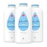 Johnson's Baby Powder with Naturally Derived Cornstarch, Aloe & Vitamin E for Delicate Skin, Hypoallergenic, Free of Parabens, Phthalates & Dyes for Gentle Baby Skin Care, 22 oz, 3 Pack