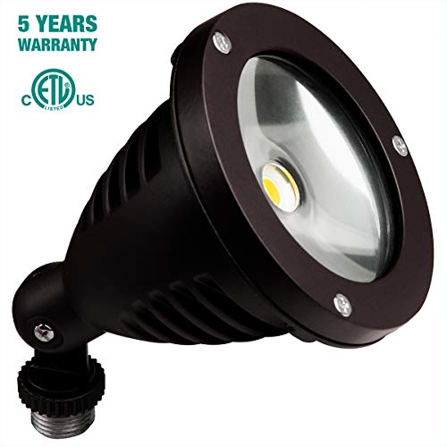 TOPELE 1100LM Landscape Lights,12W 120V Day Light LED Waterproof Outdoor Spotlight, Landscape Lighting