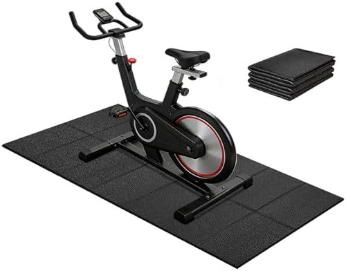 MAXVINI Faltbare Bodenschutzmatte Fitness Unterlegmatte für Fitnessgeräte, 140cmx65cm/160x75cm/180x80cm,6mm Dicke Hohe Dichte PVC Bodenmatte Fitnessgeräte für Laufbänd, gym, Heimtr