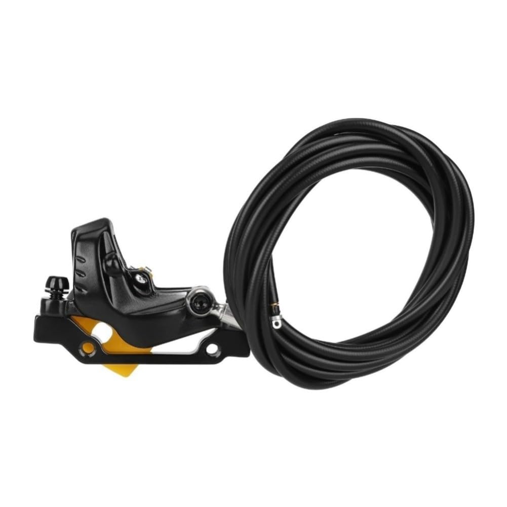 Frein à disque hydraulique à quatre selles pour scooter électrique avec levier de frein Y5 gauche avant et arrière droit 1350 mm + 2200 mm câbles noir doré