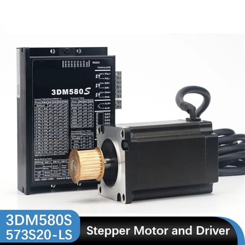 Moteur pas à pas triphasé 1.5 Nm avec pilote 3DM580S 5.8A pour commande CNC - 5