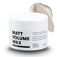 O.C. HAIRCARE Matt Volume Wax – starkes Volumen Haarwachs für Männer - 30 Tage risikofrei testen - matte Struktur, gesunder Glanz & starker Halt - kein Verkleben - ideal für feines und dünnes Haar