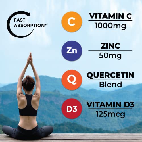 8 in 1 Immune Support Booster Supplement with Astragalus Root, Vitamin C and Zinc 50mg, Vitamin D 5000 IU, Turmeric Curcumin & Ginger, B6, Elderberry (8 in 1 Gummies (Pack of 2)) - Image 6