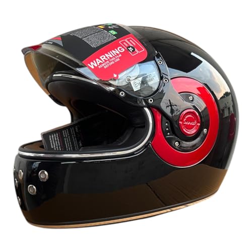 Image of SMK Retro Solid Full Face Helmet, Pinlock 70 Ready, ISI DOT ECE Certified