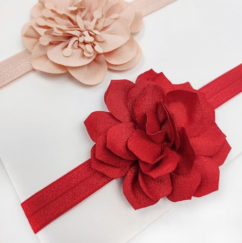 ANNACREATIONS Premium Designer Soft Flower Bow hairband Headband Hair Accessories for Baby Girls, baby girl kids hairband headbands elastic hair... - Image 2