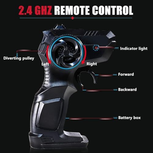 Toyshine 1:16 Scale 27MHZ Rock Crawler Monster RC Truck with Booster Spray Function All Terrain Stunt Racing Car Rechargeable Indoor Outdoor Toy Car - Golden