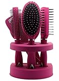 Feature2: Calidad fina Unisex True Face Grooming Hair Brush Set Pink