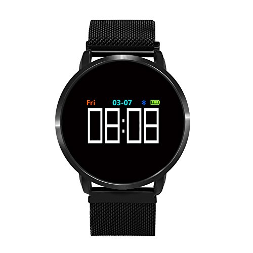 Android Smartwatch, Waterproof Fitness Watch Activity Tracker for Men Women with Blood Pressure, Heart Rate Monitor, Sleep & Step Tracker