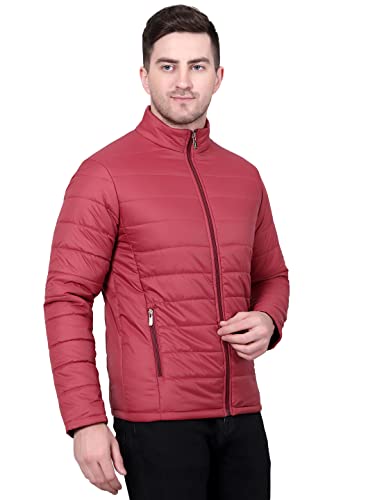 Image of KOTTY Men's Nylon Regular Solid Stylish Designed for Comfort and Warmth Puffer Jacket