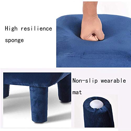 Tabouret de coiffeuse en velours doux et stable