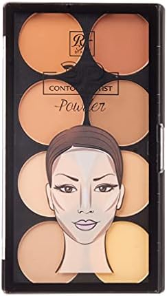 Ruby Kisses 3D Contour Artist Powder Palette Light Medium Define your cheekbones, perfect your nose, and sculpt your jawline