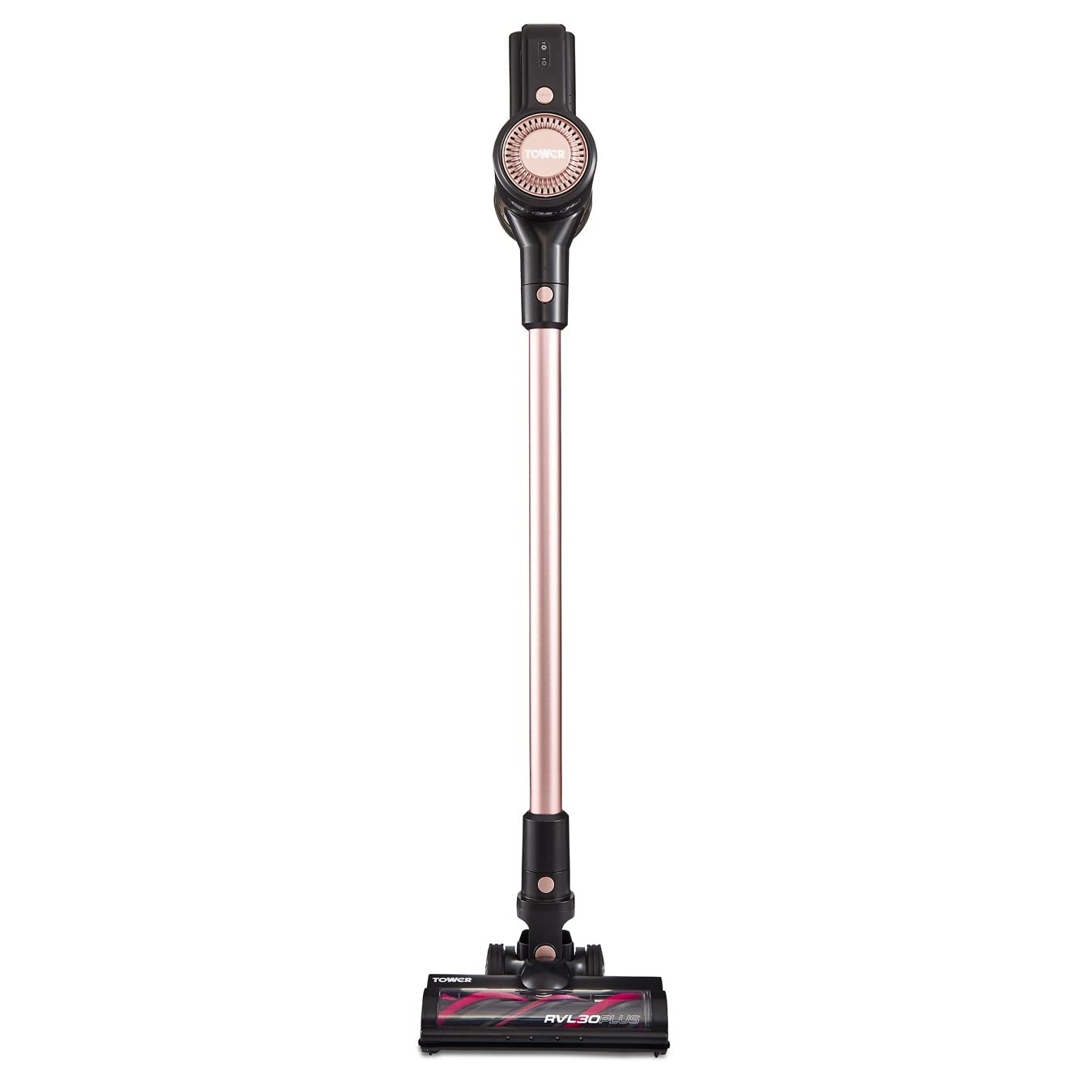 Tower T513003BLG RVL30 Plus Cordless 3-in-1 Vacuum Cleaner with HEPA, 1L, 150W, 22.2V, Rose Blush Gold and Black