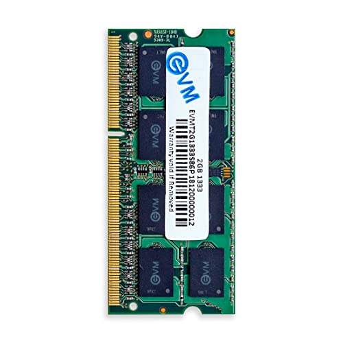Image of EVM 2GB DDR3 Laptop RAM 1333MHz So-DIMM Memory - Boost Laptop Speed and Performance with Low Latency and Durable Design - 10-Years Warranty (EVMT2G1333S86P)