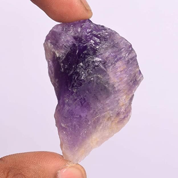 Miniatura 2 de Earth Mines - Piedra preciosa suelta de amatista violeta 100% natural, 90.50 quilates, sin calefacción, con certificación de amatista, suelta