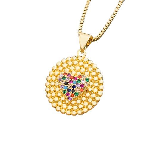 Collier cristal coloré et cœur doré le cadeau de bijoux idéal