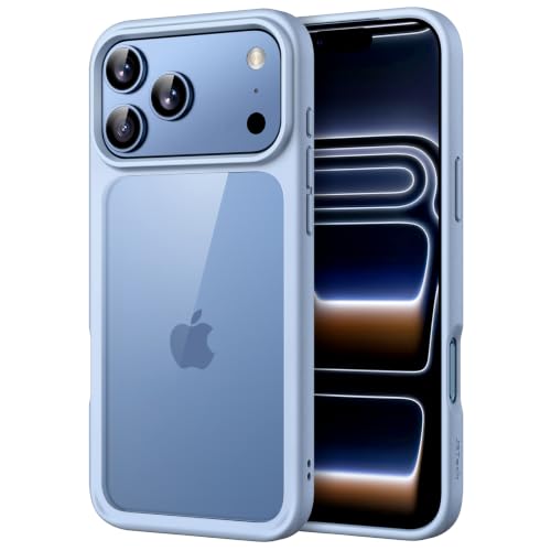 Image of JETech Clear Back Bumper Cover Case for iPhone New Pro, Light Blue