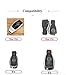TopDall Bling Crystal Leather Key Fob Sleeve Chain Compatible for Mercedes Benz