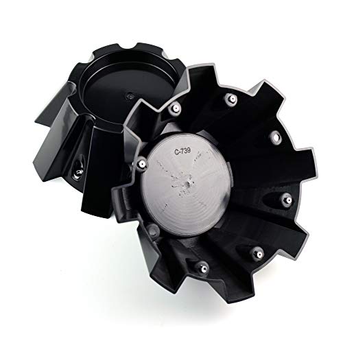 for RDR01 Wheel 1PC Wheel Center Cap OD:214mm/8.43in ID:151.3mm/5.96in for #CBRD1-1P RDR01 Wheel Black Cap with 2 Screws Auto Accessories by RTRHINOTUNING - Image 2