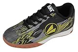 JAKO Unisex Kinder J-SI Stepover Hallenturnschuh, Jet Black Neon Yellow, 37 EU