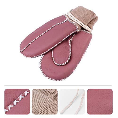 CLISPEED Luvas Quentes de Inverno para CrianÃ§as Com Luvas de LÃ£ Forradas de Barbante Luva Ã  Prova