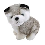 Aymsm Juguete de Peluche para Cachorros, muñeco de Peluche Lindo para simulación de Perro, muñeco de Peluche para bebé niño 16x11x18cm